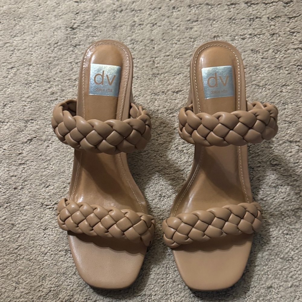 DV by Dolce Vita Women's Brown Braided Sandals